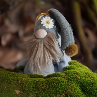 Kobold Lorenz mit Gänseblümchen an der Mütze